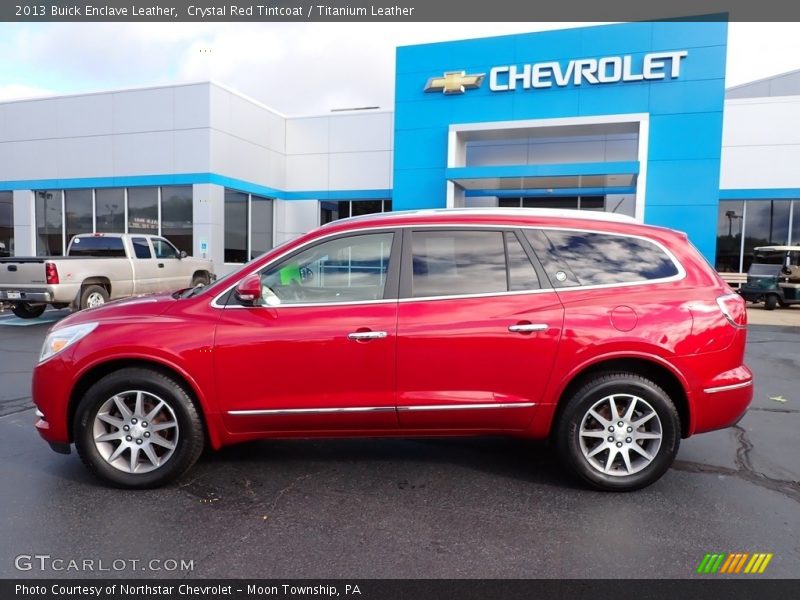 Crystal Red Tintcoat / Titanium Leather 2013 Buick Enclave Leather