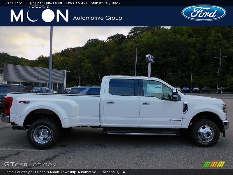 Star White / Black 2021 Ford F350 Super Duty Lariat Crew Cab 4x4