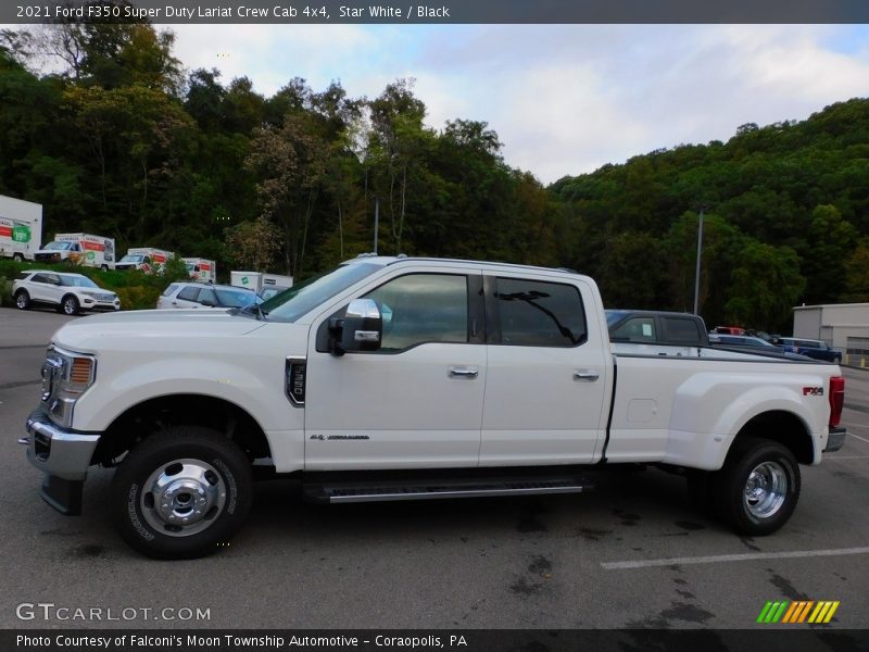 Star White / Black 2021 Ford F350 Super Duty Lariat Crew Cab 4x4