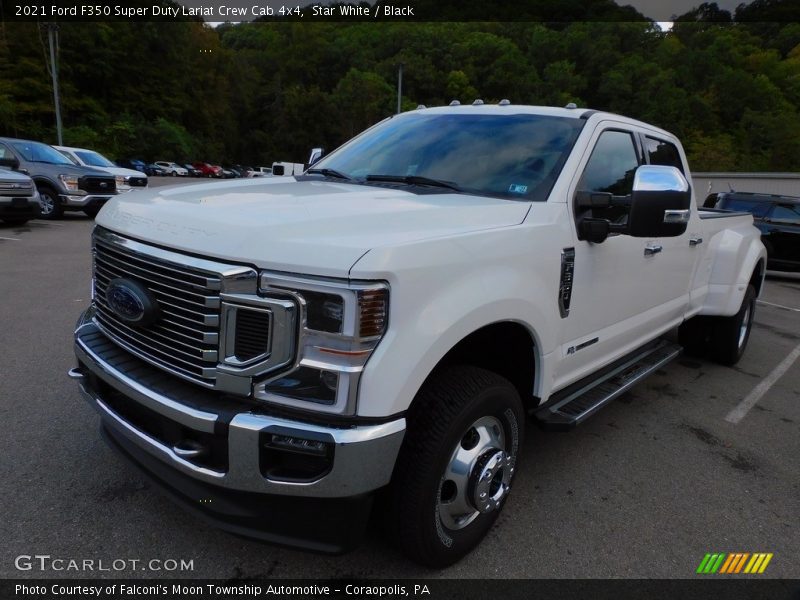 Star White / Black 2021 Ford F350 Super Duty Lariat Crew Cab 4x4