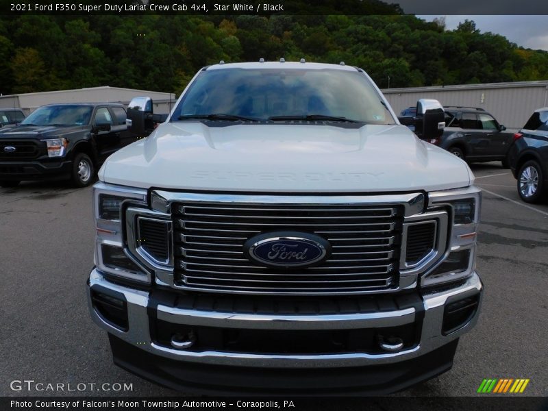 Star White / Black 2021 Ford F350 Super Duty Lariat Crew Cab 4x4