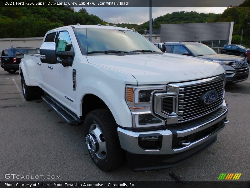 Star White / Black 2021 Ford F350 Super Duty Lariat Crew Cab 4x4