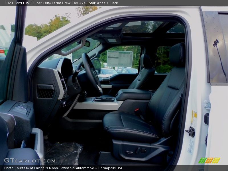 Star White / Black 2021 Ford F350 Super Duty Lariat Crew Cab 4x4