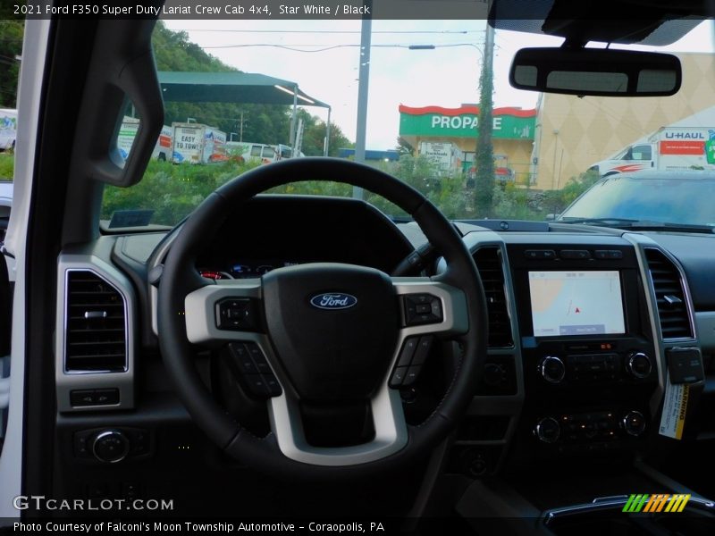 Star White / Black 2021 Ford F350 Super Duty Lariat Crew Cab 4x4