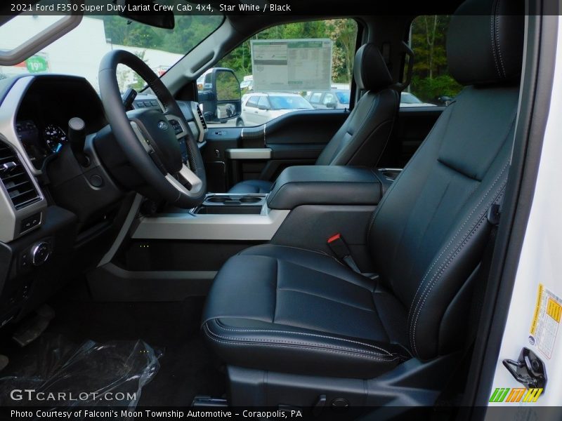 Star White / Black 2021 Ford F350 Super Duty Lariat Crew Cab 4x4