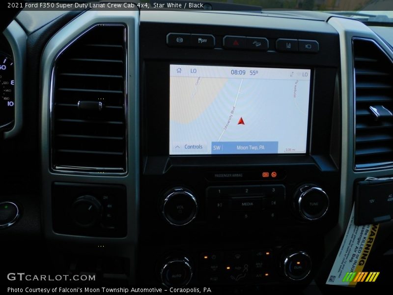 Star White / Black 2021 Ford F350 Super Duty Lariat Crew Cab 4x4