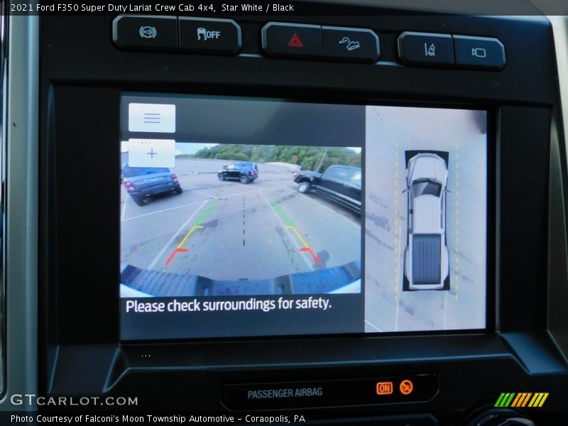 Star White / Black 2021 Ford F350 Super Duty Lariat Crew Cab 4x4