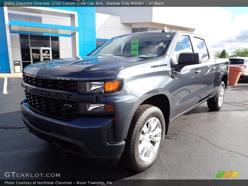 Shadow Gray Metallic / Jet Black 2020 Chevrolet Silverado 1500 Custom Crew Cab 4x4