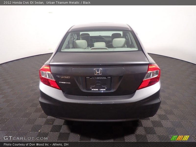 Urban Titanium Metallic / Black 2012 Honda Civic EX Sedan