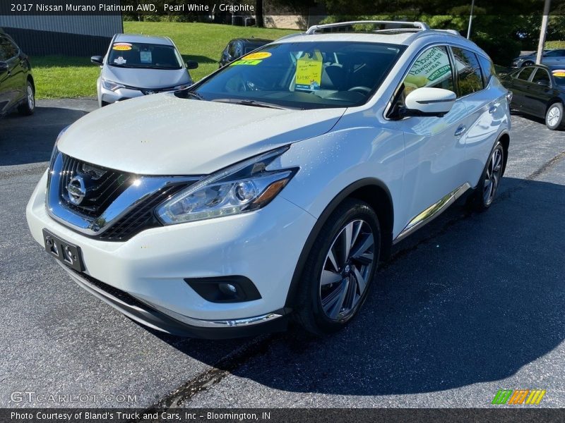 Pearl White / Graphite 2017 Nissan Murano Platinum AWD