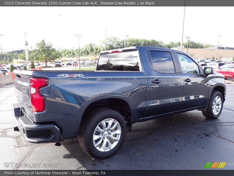 Shadow Gray Metallic / Jet Black 2020 Chevrolet Silverado 1500 Custom Crew Cab 4x4