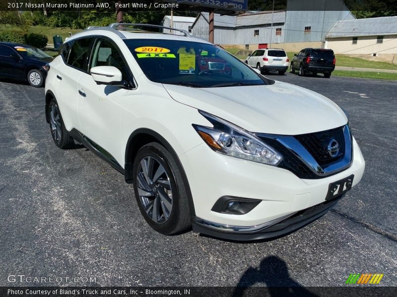 Pearl White / Graphite 2017 Nissan Murano Platinum AWD