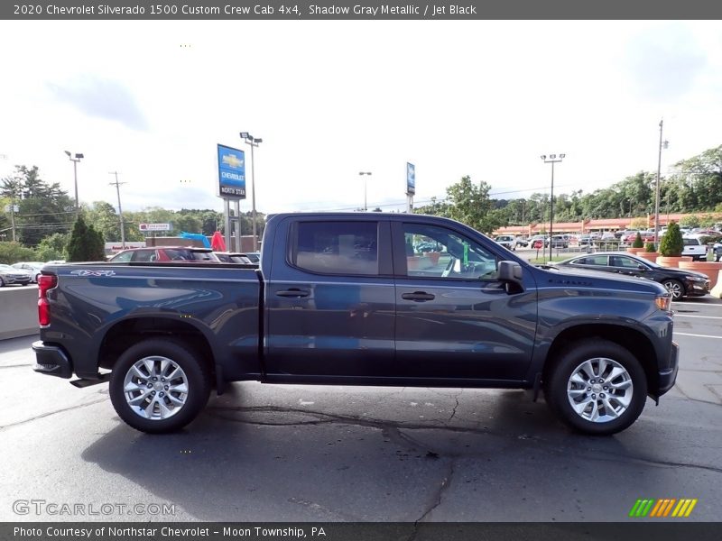 Shadow Gray Metallic / Jet Black 2020 Chevrolet Silverado 1500 Custom Crew Cab 4x4