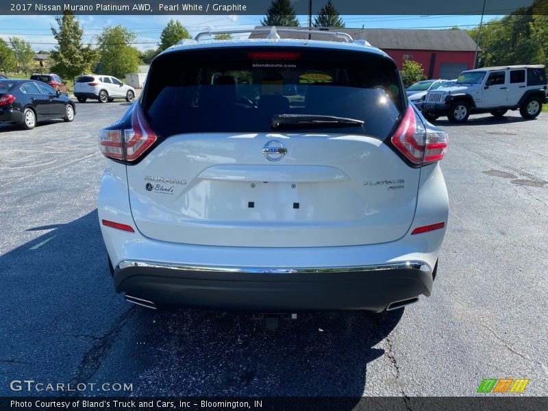 Pearl White / Graphite 2017 Nissan Murano Platinum AWD