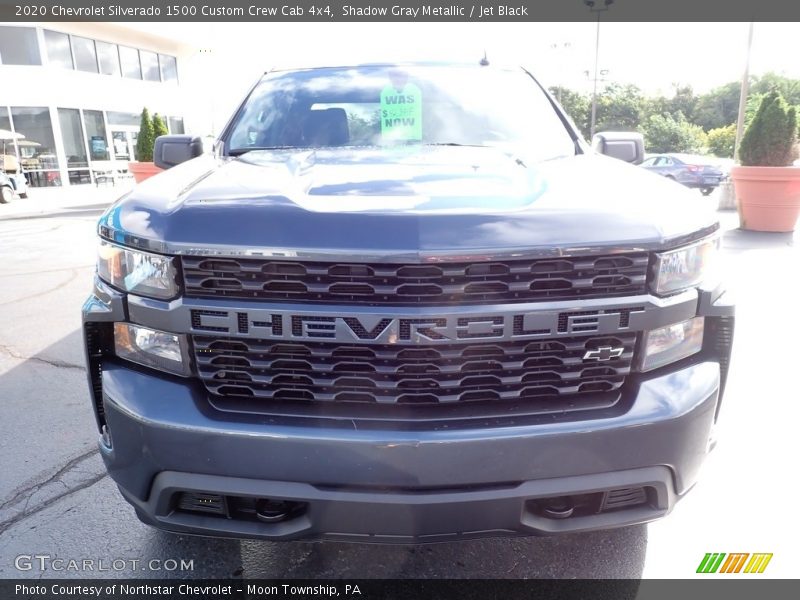 Shadow Gray Metallic / Jet Black 2020 Chevrolet Silverado 1500 Custom Crew Cab 4x4