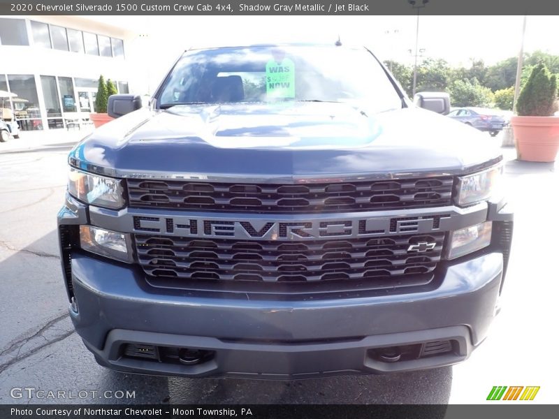 Shadow Gray Metallic / Jet Black 2020 Chevrolet Silverado 1500 Custom Crew Cab 4x4