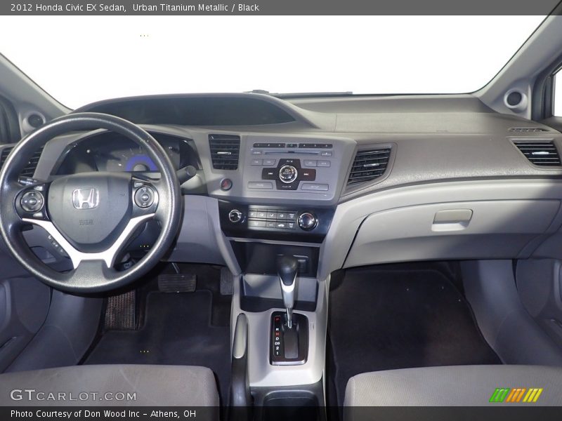 Urban Titanium Metallic / Black 2012 Honda Civic EX Sedan
