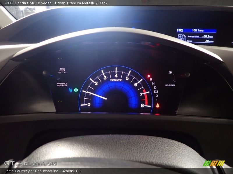 Urban Titanium Metallic / Black 2012 Honda Civic EX Sedan