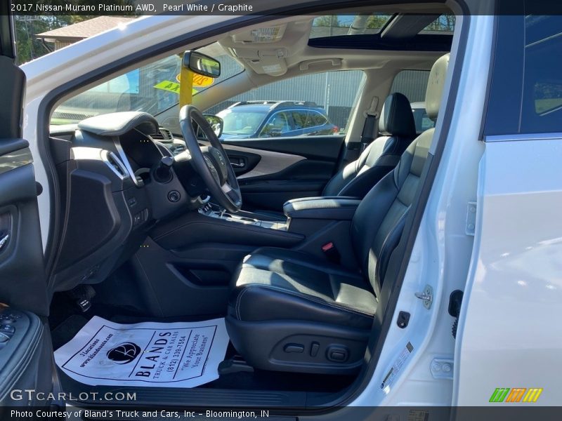 Pearl White / Graphite 2017 Nissan Murano Platinum AWD