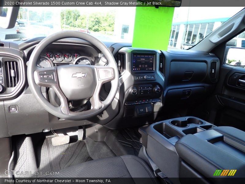 Shadow Gray Metallic / Jet Black 2020 Chevrolet Silverado 1500 Custom Crew Cab 4x4