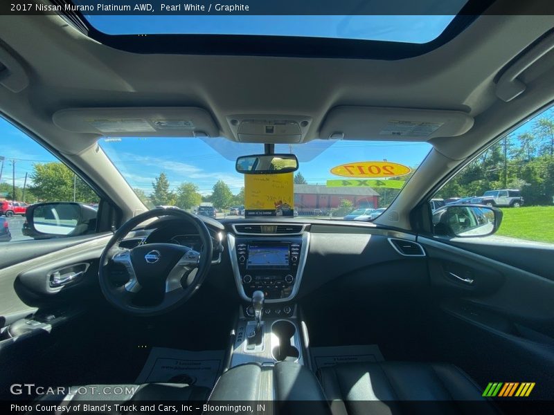 Pearl White / Graphite 2017 Nissan Murano Platinum AWD