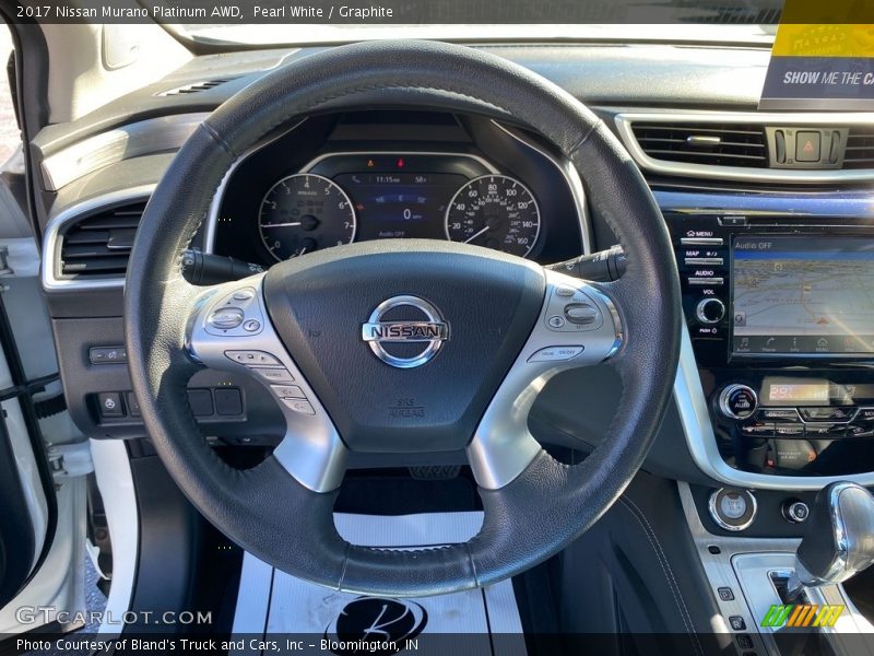 Pearl White / Graphite 2017 Nissan Murano Platinum AWD