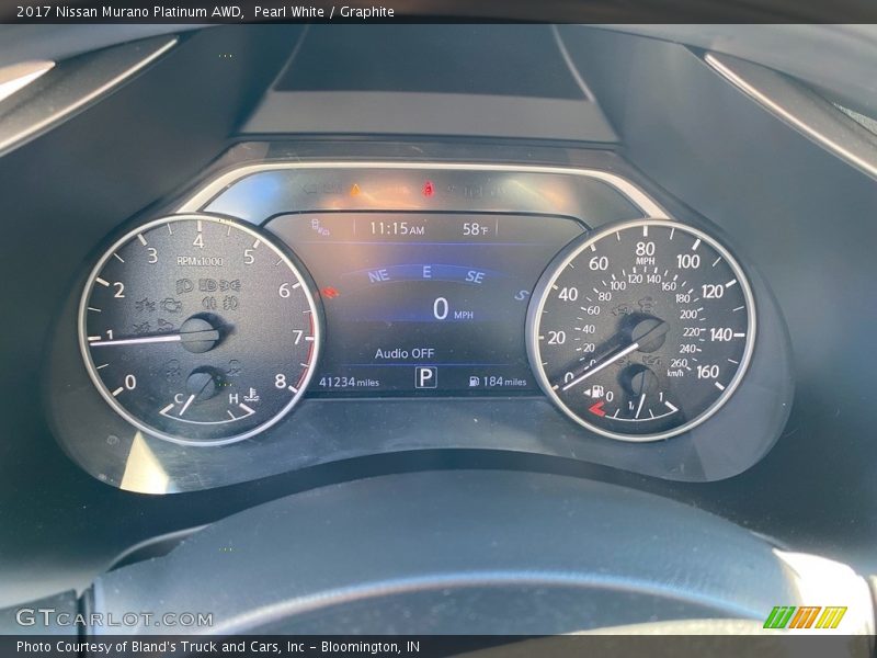 Pearl White / Graphite 2017 Nissan Murano Platinum AWD