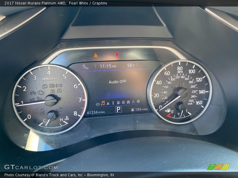 Pearl White / Graphite 2017 Nissan Murano Platinum AWD