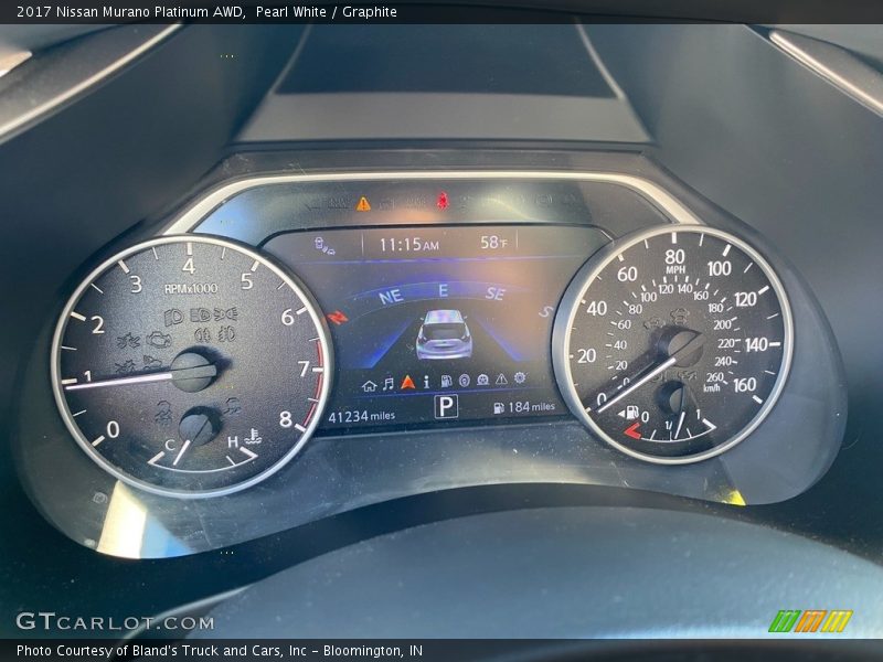 Pearl White / Graphite 2017 Nissan Murano Platinum AWD