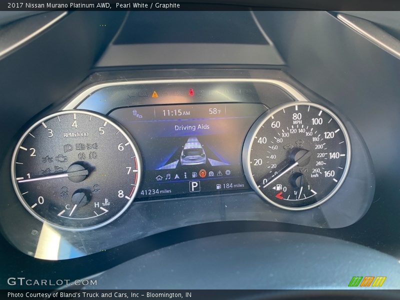 Pearl White / Graphite 2017 Nissan Murano Platinum AWD
