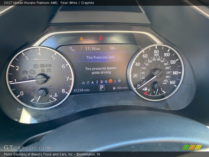 Pearl White / Graphite 2017 Nissan Murano Platinum AWD