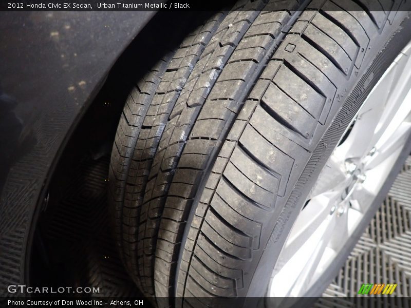 Urban Titanium Metallic / Black 2012 Honda Civic EX Sedan
