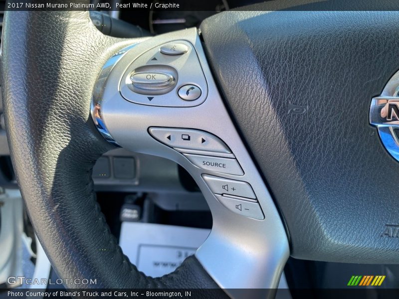 Pearl White / Graphite 2017 Nissan Murano Platinum AWD