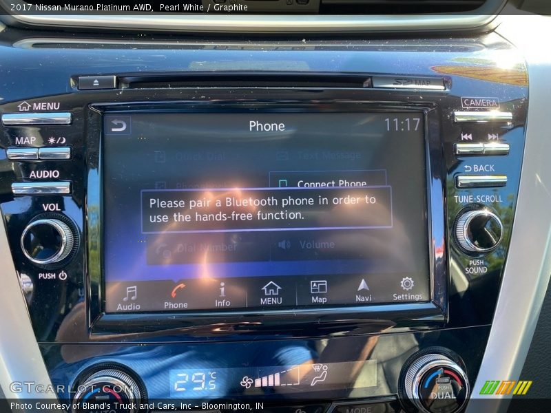 Pearl White / Graphite 2017 Nissan Murano Platinum AWD