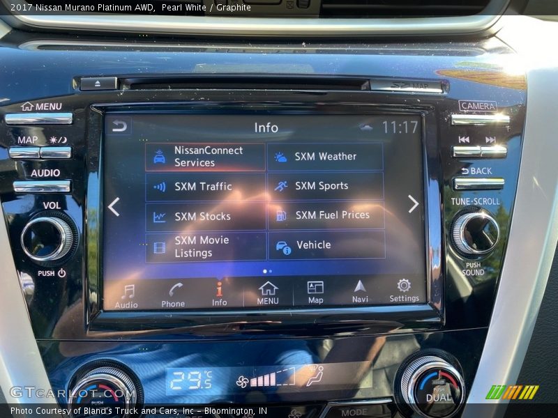 Pearl White / Graphite 2017 Nissan Murano Platinum AWD