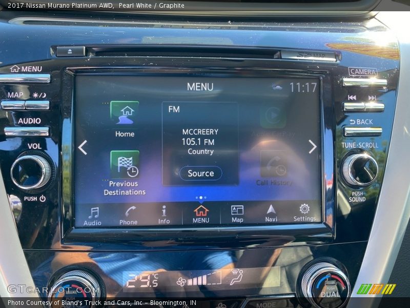 Pearl White / Graphite 2017 Nissan Murano Platinum AWD