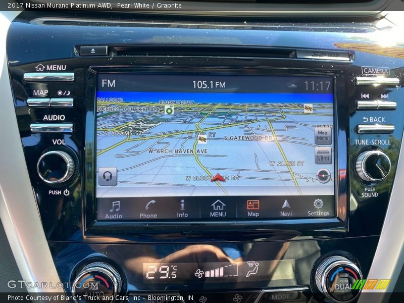 Pearl White / Graphite 2017 Nissan Murano Platinum AWD