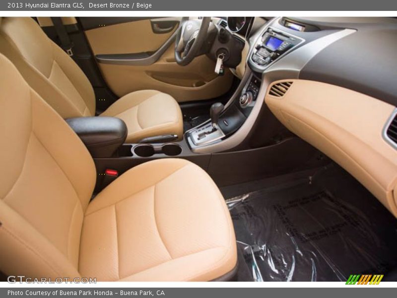 Desert Bronze / Beige 2013 Hyundai Elantra GLS