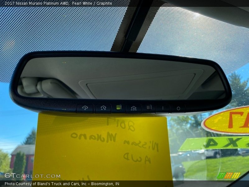 Pearl White / Graphite 2017 Nissan Murano Platinum AWD