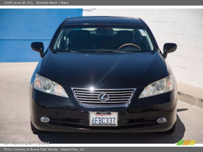 Obsidian Black / Black 2008 Lexus ES 350