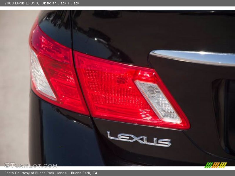 Obsidian Black / Black 2008 Lexus ES 350