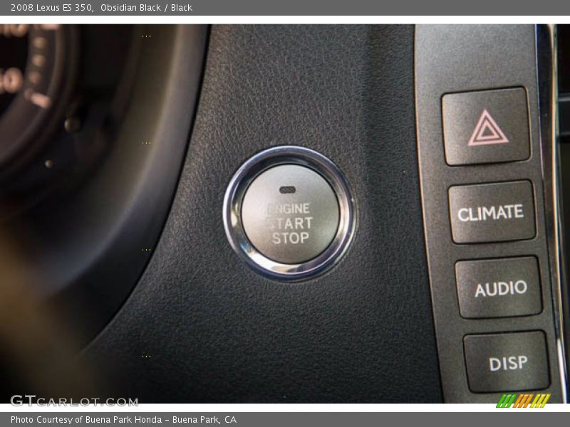 Obsidian Black / Black 2008 Lexus ES 350