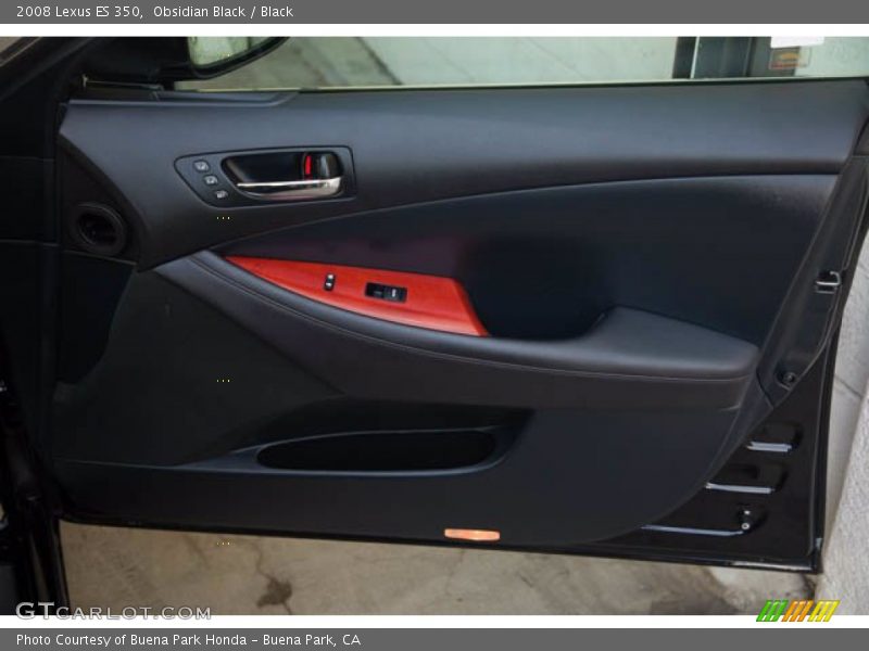 Obsidian Black / Black 2008 Lexus ES 350