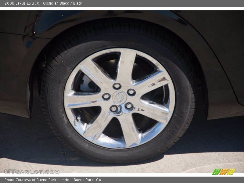Obsidian Black / Black 2008 Lexus ES 350