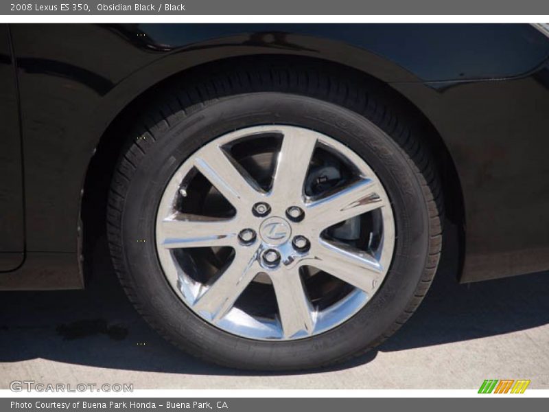 Obsidian Black / Black 2008 Lexus ES 350