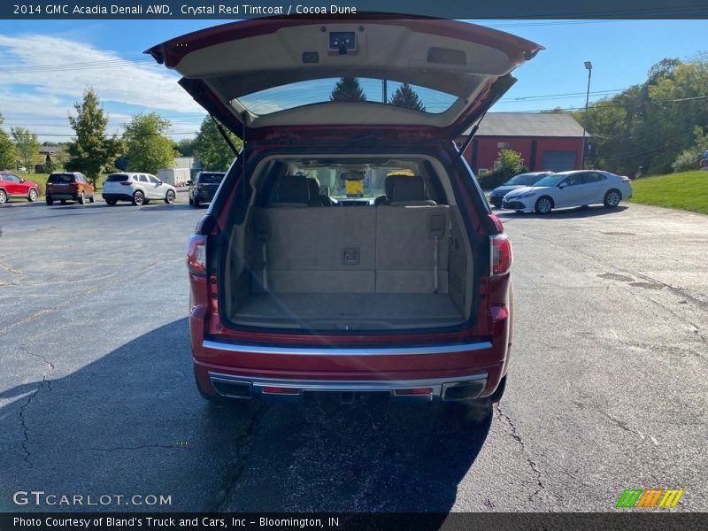 Crystal Red Tintcoat / Cocoa Dune 2014 GMC Acadia Denali AWD