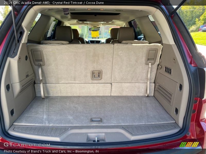 Crystal Red Tintcoat / Cocoa Dune 2014 GMC Acadia Denali AWD