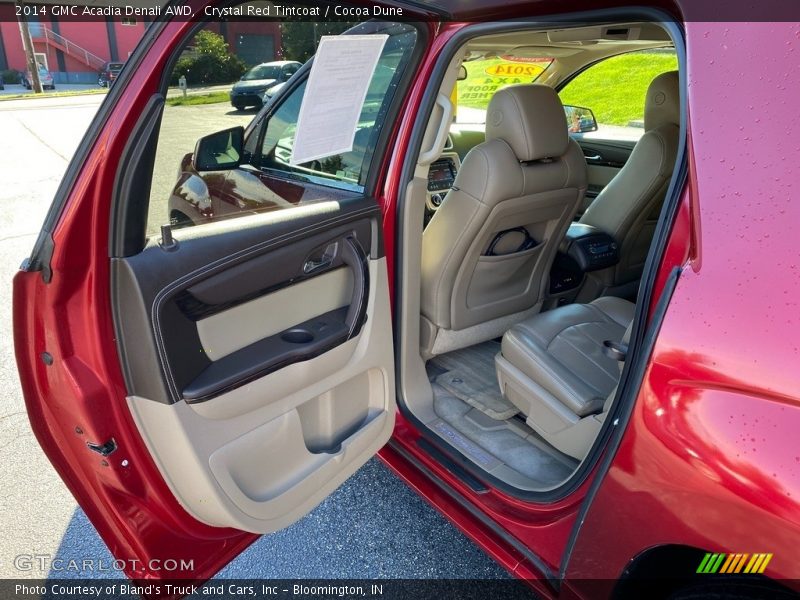 Crystal Red Tintcoat / Cocoa Dune 2014 GMC Acadia Denali AWD