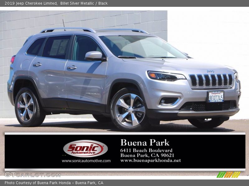 Billet Silver Metallic / Black 2019 Jeep Cherokee Limited