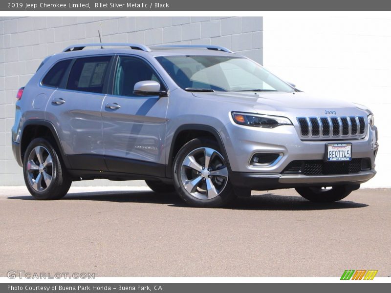 Billet Silver Metallic / Black 2019 Jeep Cherokee Limited